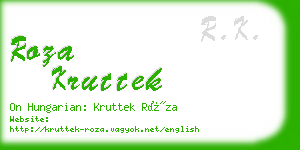 roza kruttek business card